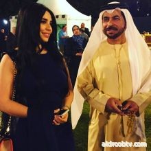 الشاعر الاماراتي خلفان بن نعمان الكعبي .. والاعلامية والفنانة خديجة سليمان