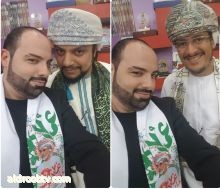 ماهر الشيخ في العيد الوطني لسلطنة عمان برفقة رجلي الأعمال