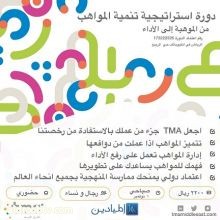 دورة استراتيجية تنمية المواهب على منهجية TMA رقم اعتماد 173222526